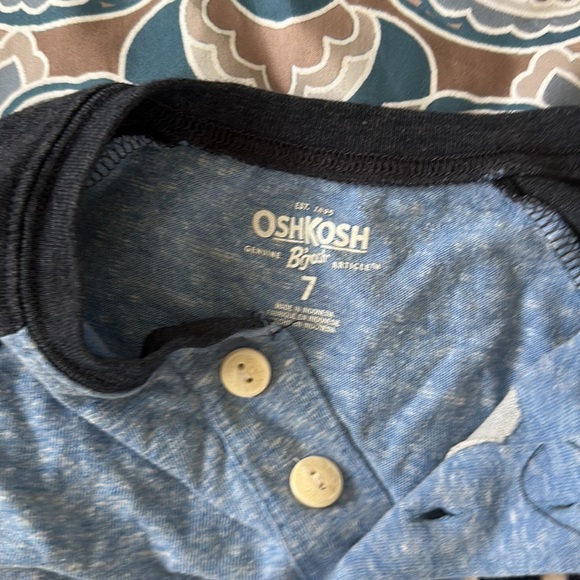 Osh kosh boys size 7 captain Henley - Picture 2 of 4